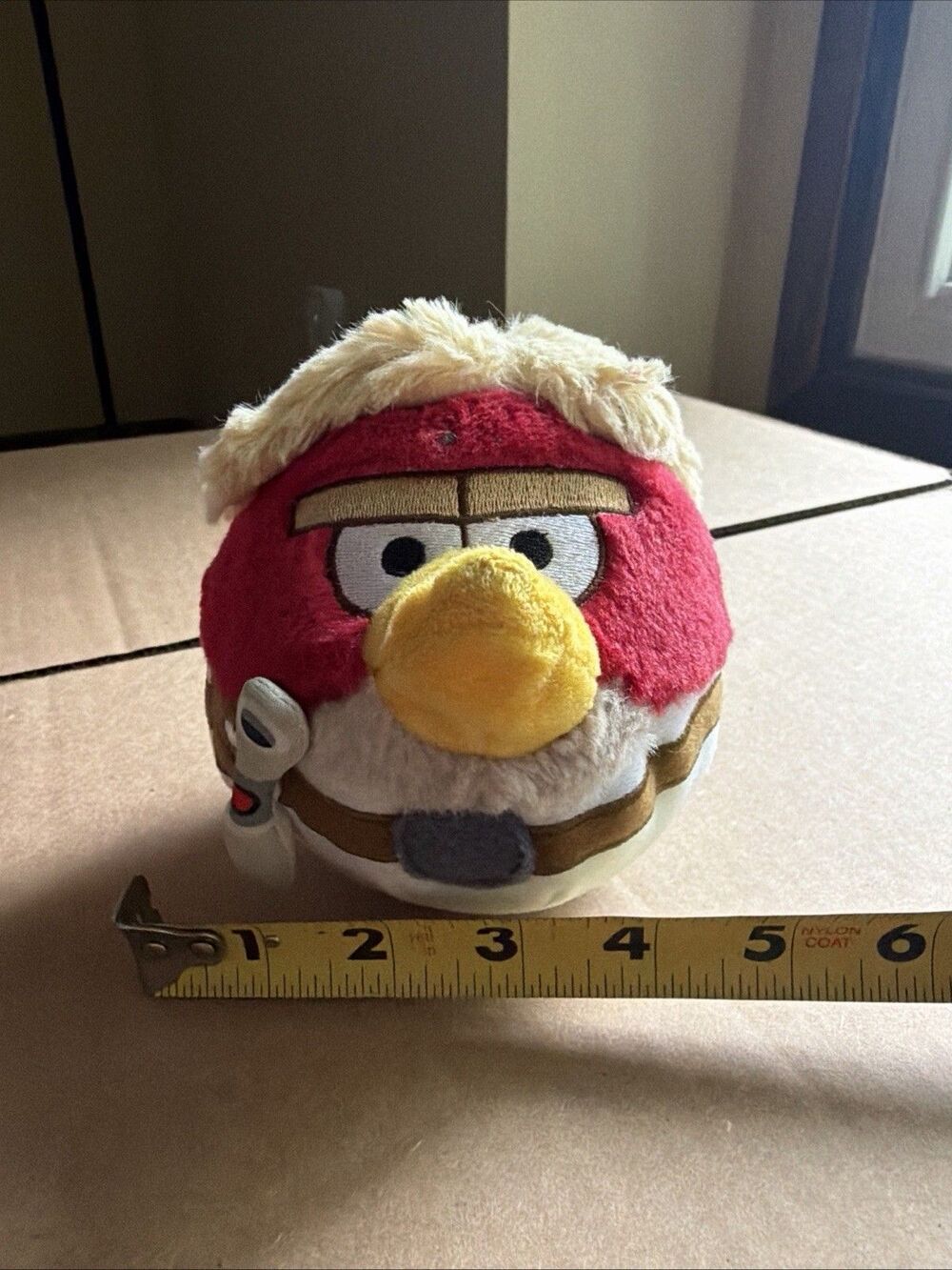 Angry Birds Star Wars Plush Luke Skywalker Red Stuffed Animal Bird Toy 5"